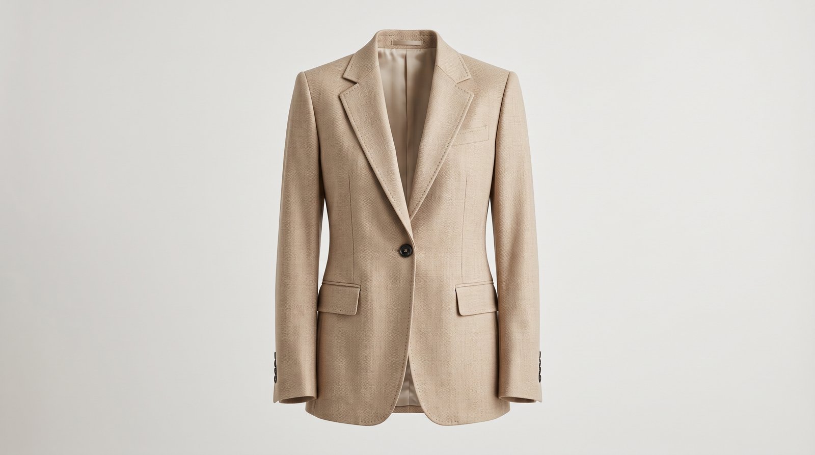 Sand tailored blazer